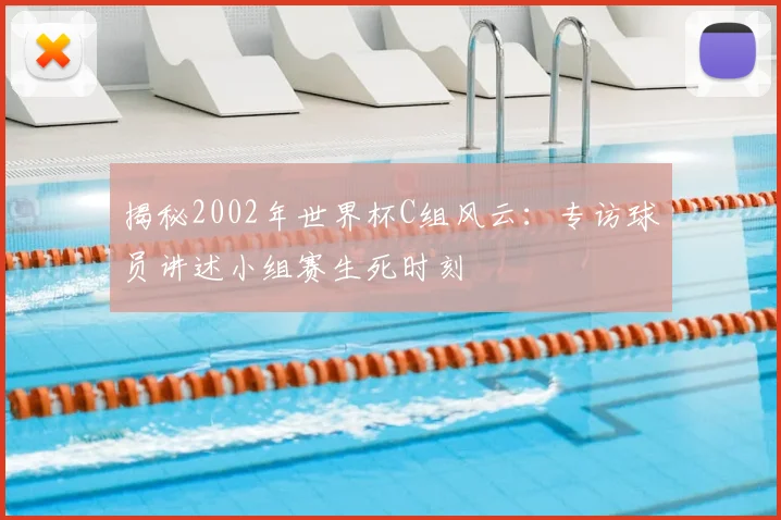 揭秘2002年世界杯C组风云：专访球员讲述小组赛生死时刻