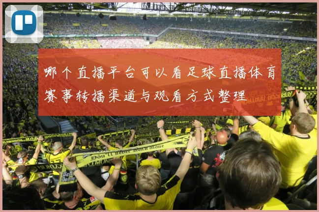 哪个直播平台可以看足球直播体育赛事转播渠道与观看方式整理