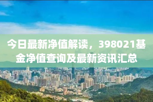 今日最新净值解读，398021基金净值查询及最新资讯汇总