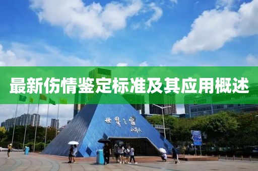 最新伤情鉴定标准及其应用概述