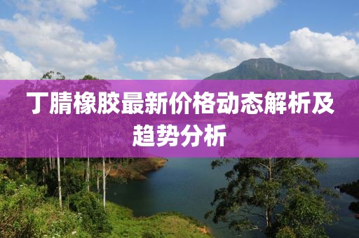 丁腈橡胶最新价格动态解析及趋势分析