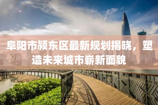 阜阳市颍东区最新规划揭晓，塑造未来城市崭新面貌