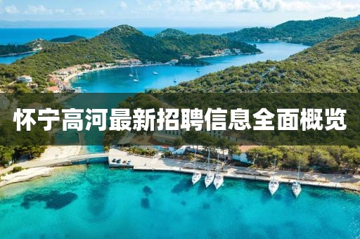 怀宁高河最新招聘信息全面概览