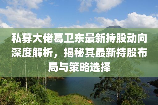 私募大佬葛卫东最新持股动向深度解析，揭秘其最新持股布局与策略选择