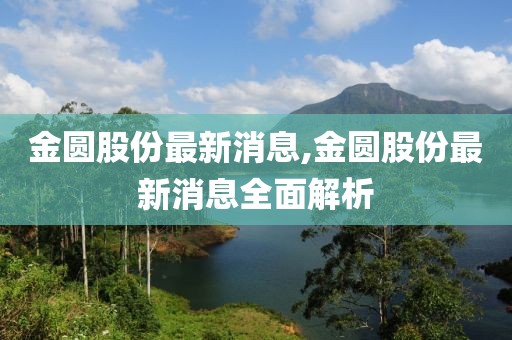 金圆股份最新消息,金圆股份最新消息全面解析