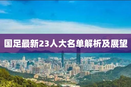 国足最新23人大名单解析及展望